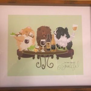 Dog Art Print - Signed  and Framed
